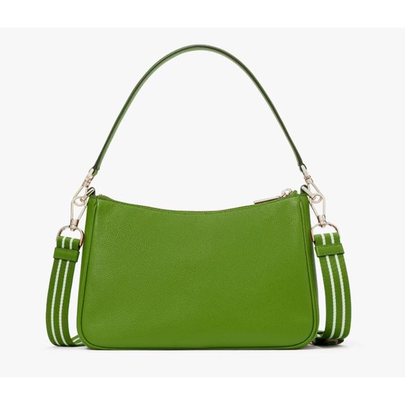 New Kate Spade Rosie Shoulder Bag Pebbled Leather Turtle Green - Picture 2 of 5